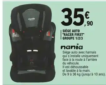 E.Leclerc Siège Auto offre