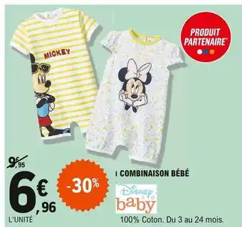 E.Leclerc Combinaison Bébé Disney Baby offre