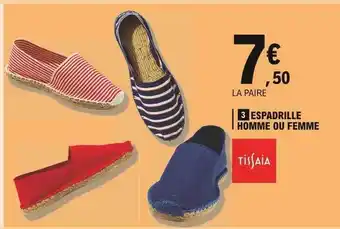 E.Leclerc Espadrille Homme Ou Femme Tissaia offre