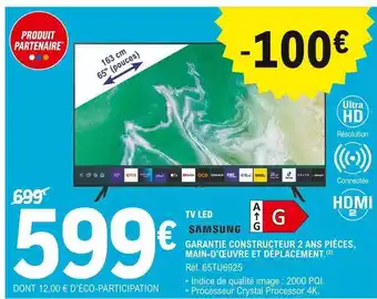 E.Leclerc Tv Led 163 Cm 65 offre