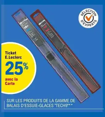 E.Leclerc La Gamme De Balais D'essuie-glaces offre