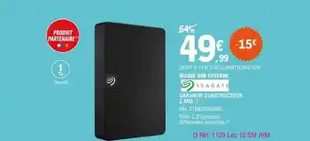 E.Leclerc Disque Dur Externe Seagate offre