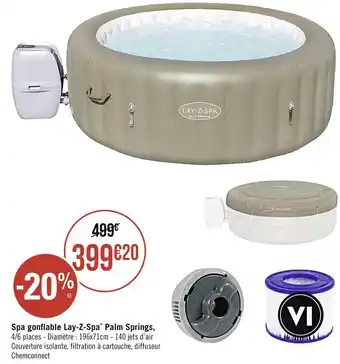 Lay-z-spa spa gonflable palm springs