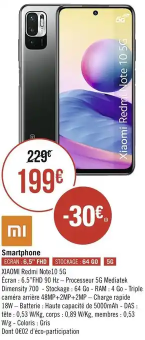 Géant Casino Xiaomi smartphone offre