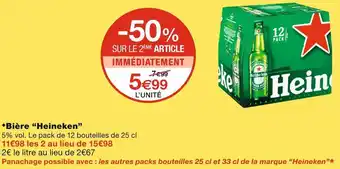 Monoprix Heineken bière offre