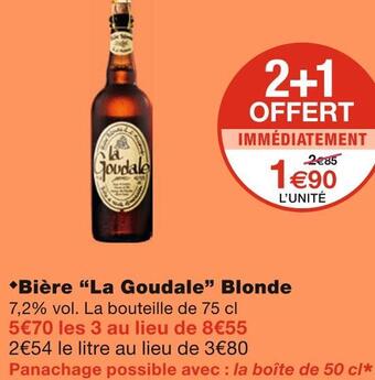 Monoprix La goudale bière blonde offre