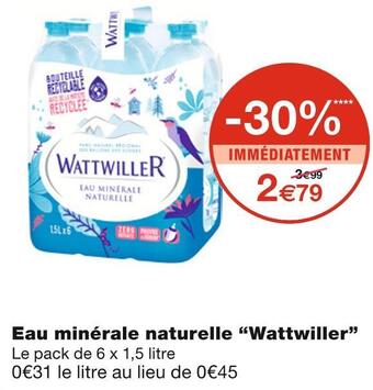 Wattwiller eau minérale naturelle