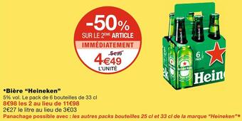 Monoprix Heineken bière offre