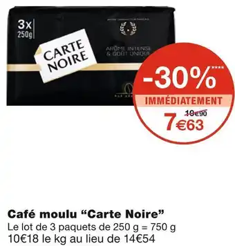 Carte noire café moulu