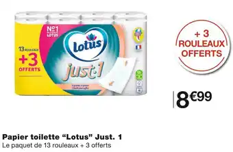 Monoprix Lotus papier toilette just. 1 offre