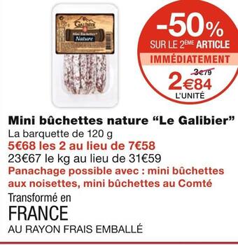 Le galibier mini bûchettes nature