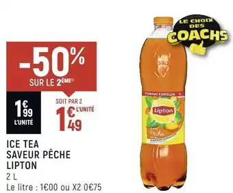 Spar Lipton ice tea saveur pêche offre