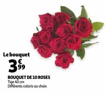 Auchan Bouquet de 10 roses offre