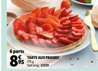 Auchan Tarte aux fraises offre