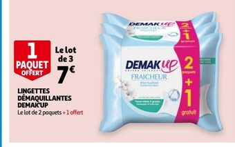 Auchan Lingettes demaquillantes demak up offre