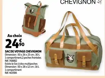Auchan Sacs de voyage chevignon offre