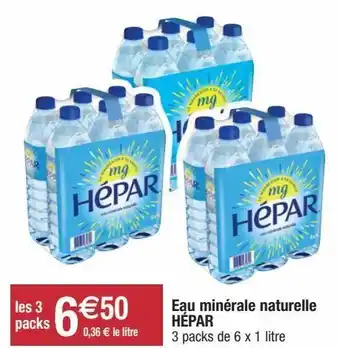 Migros Eau hépar offre