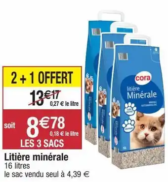Migros Litière pour chats cora offre