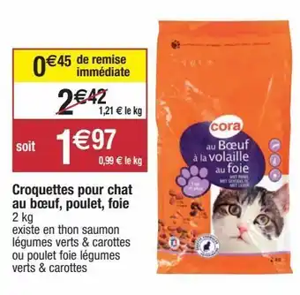 Migros Croquettes pour chats cora offre