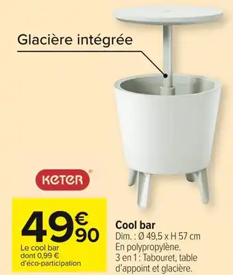 Carrefour Market Keter cool bar offre
