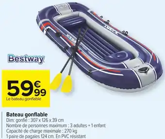 Carrefour Market Bestway bateau gonflable offre