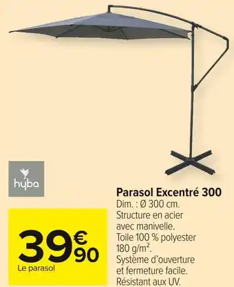 Carrefour Market Hyba parasol excentré 300 offre