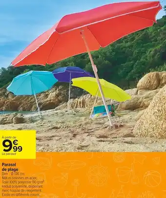 Carrefour Market Parasol de plage offre