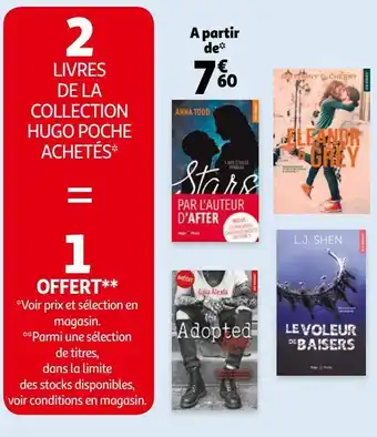 2livres de la collection hugo poche achetés*