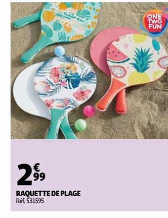 Auchan Raquettes de plage offre
