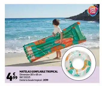 Auchan Matelas gonflable tropical offre