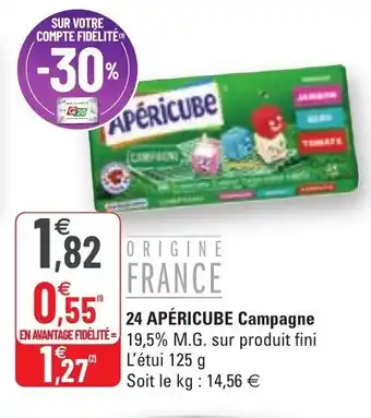 G20 24 APÉRICUBE campagne offre