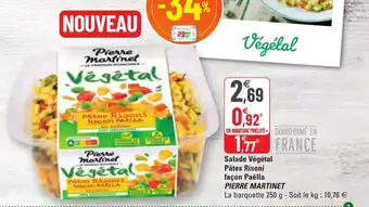 G20 PIERRE MARTINET salade végétal pâtes risoni façon paëlla offre