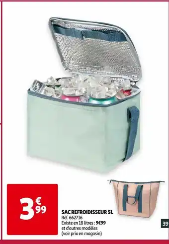 Auchan Sacs refroidisseur 5l offre