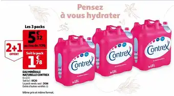 Auchan Eau minerale naturelle contrex offre