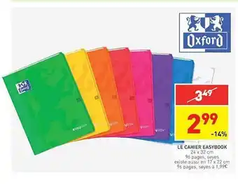 Stokomani Le Cahier Easybook Oxford offre