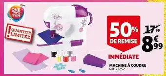 Auchan Machine à Coudre One Two Fun offre