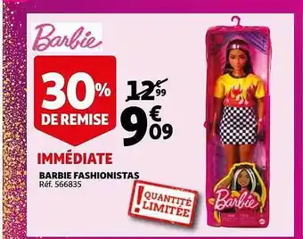 Auchan Barbie Fashionistas offre