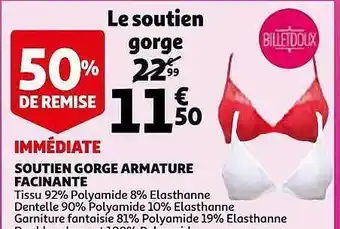Soutien Gorge Armature Facinante