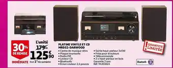 Auchan Platine Vinyle Et Cd Mrd52-darwood offre