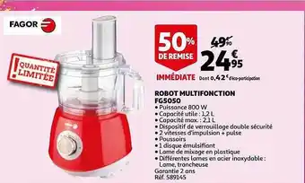 Auchan Robot Multifonction Fg5050 Fagor offre