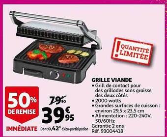 Auchan Grille Viande offre