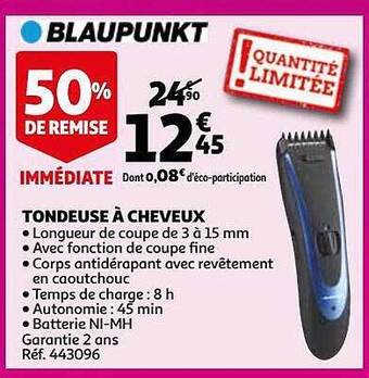 Auchan Tondeuse à Cheveux offre