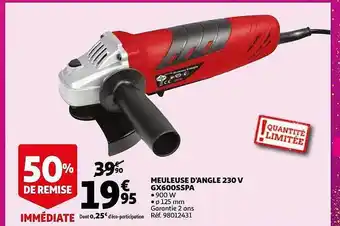 Auchan Meuleuse D'angle 230 V Gx600sspa offre