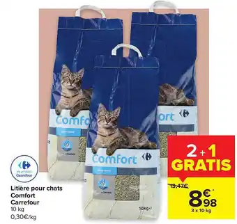 Carrefour Litière Pour Chats Comfort Carrefour offre