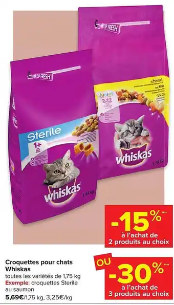 Croquettes Pour Chats Whiskas