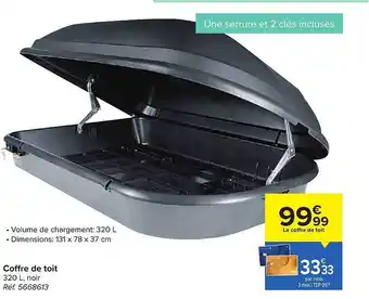 Carrefour Coffre De Toit offre