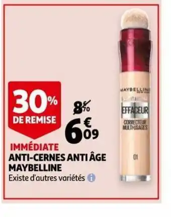 Auchan Anti-Cernes Anti âge Maybelline offre