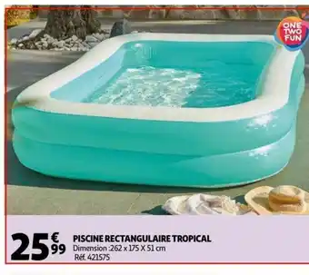 Auchan Piscine Rectangulaire Tropical offre