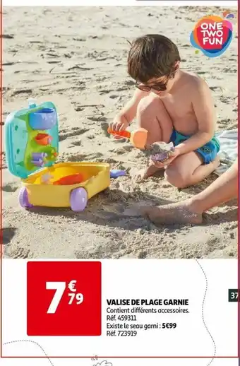 Auchan Valise de Plage Garnie offre