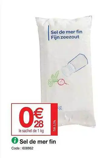 Promocash Sel De Mer Fin offre
